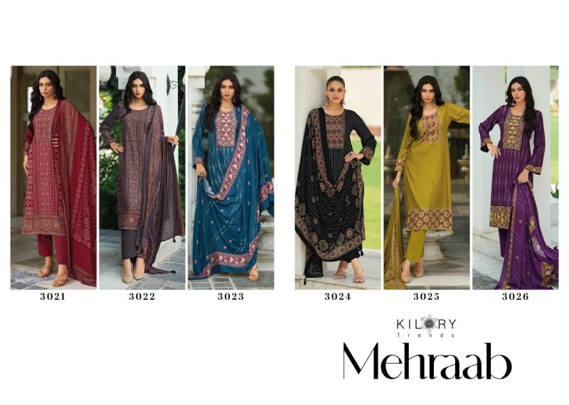 Mehraab By Kilory Viscose Pashmina Dress Material